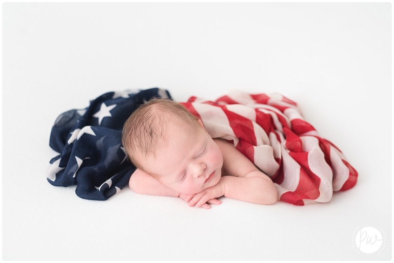 newborn 4th of july boy